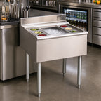 Thumbnail image #2 for Eagle Group 2200 Series B2CT-22-7 24-Inch Modular Underbar Cocktail Unit with 7-Circuit Cold Plate and 8-Inch Insulated Ice Bin