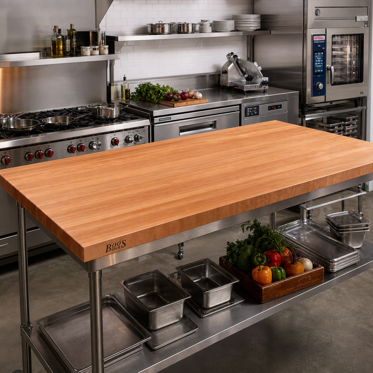 Product image #2 for Boos Block American Cherry Edge Grain Kitchen Countertop, 108 x 27 x 3 Inches, Varnique Finish
