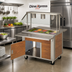 Thumbnail image #2 for DineXpress DXP6CM 6-Pan Mechanically Cooled Cold Food Counter with 5