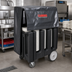 Thumbnail image #3 for Cambro DC700 Black 6-Column Dish Caddy Cart for 7-Inch Plates with Vinyl Dust Cover