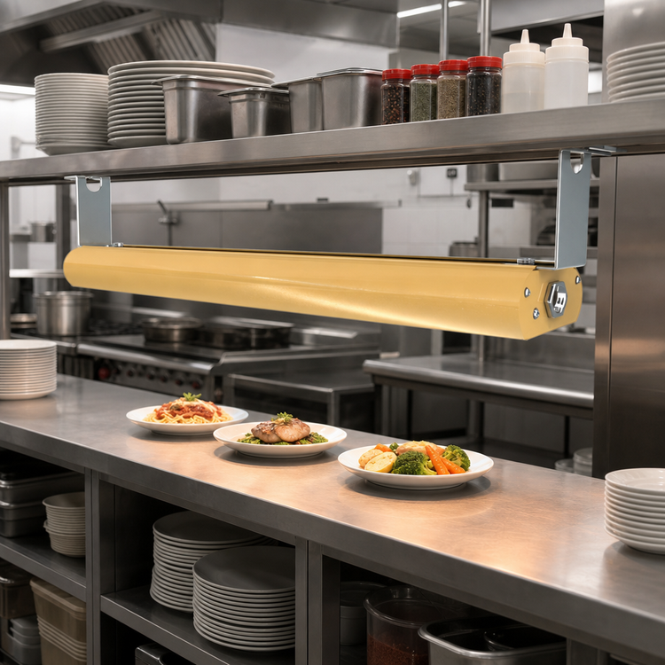 Product image #2 for Vollrath 66-Inch Single Unlighted Strip Heat Lamp, 208V, Direct Wired