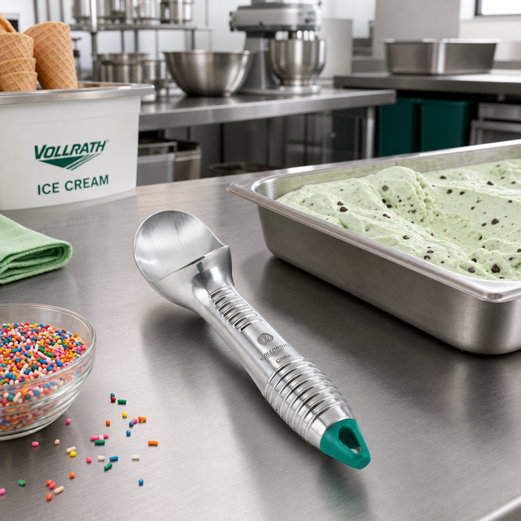 Product image #2 for Green Size 16 Aluminum Ice Cream Scoop, 2-1/2 oz