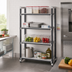 Thumbnail image #2 for Cambro Camshelving Elements XTRA 4-Tier Stationary Starter Unit, 36 x 24 x 72 Inches, Vented and Solid Shelves