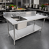 Thumbnail image #2 for Serv-Ware 60-Inch Left Sink Table with Single Bowl
