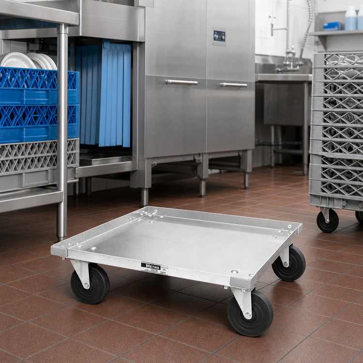 Product image #2 for Metro Aluminum Dish Rack Dolly for 20 x 20-Inch Racks, Without Handle