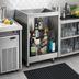 Thumbnail image #2 for Krowne Royal Series 18-Inch Back Bar Liquor Storage Display with 4-Step Open Base