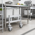 Thumbnail image #2 for Fermod Fermostock 6669311MOB-R1 Mobile Dunnage Rack Upright, 12-Inch H x 22-Inch D, Deep Anodized Aluminum