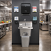 Thumbnail image #2 for MicroGard Touch-Free Integrated Handwashing Station with Skirt, 304 Stainless Steel