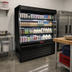 Thumbnail image #2 for Howard-McCray 35E Series 51-Inch Dairy Open-Air Cooler Merchandiser, Self-Contained Refrigeration, LED Shelves, Black