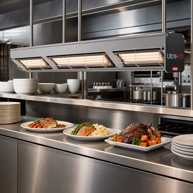 Product image #2 for Hatco Ultra-Glo 60-Inch Double Ceramic Unlighted Infrared Foodwarmer Strip Heat Lamp