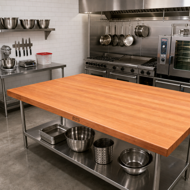 Product image #2 for Boos Block American Cherry Edge Grain Kitchen Countertop, 144 x 38 x 2-1/4 Inch