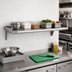 Thumbnail image #2 for Eagle Snap-n-Slide 24-Inch x 15-Inch Wall-Mounted Shelf with V Marine Front Edge, 16/430 Stainless Steel