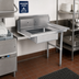 Thumbnail image #2 for Steel Works Stainless 26-Inch x 30-Inch Right-to-Left Soiled Dish Table with 20-Inch x 20-Inch x 5-Inch Pre-Rinse Bowl