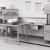 Thumbnail image #2 for John Boos Pro-Bowl L-Shaped Soiled Landing Dishtable, 96-Inch Corner-to-End, Left-to-Right