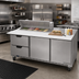 Thumbnail image #3 for Beverage-Air SPED72HC-10C-2 72-Inch Three-Section Sandwich Prep Table Refrigerated Counter with 10-Pan Top, 2 Doors, and 2 Drawers