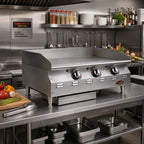 Thumbnail image #2 for Eagle Group RedHots CLAGGDT-48-LP-X Extra-Deep 48-Inch Countertop LP Gas Griddle with Thermostatic Controls, 3/4-Inch Smooth Steel Plate