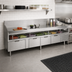 Thumbnail image #2 for La Rosa Refrigeration 120-Inch Refrigerated Equipment Stand Base with 4 Drawers