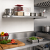 Thumbnail image #2 for Eagle Group Solid Stainless Steel Shelf, 60 x 14 Inch, Marine Edge, 400 lb Capacity