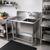 Thumbnail image #2 for John Boos Pro-Bowl 1-Compartment Stainless Steel Sink with Left Drainboard and 10-Inch Backsplash, 40-3/16-Inch Wide