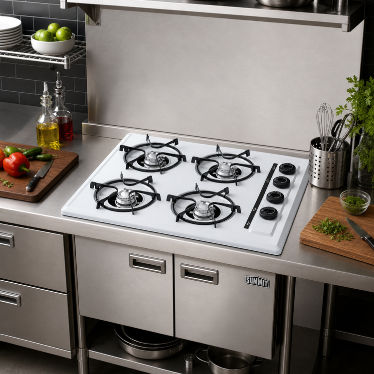 Product image #3 for Summit Appliance WLL03P 24-Inch 4-Burner LP Gas Cooktop