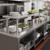 Thumbnail image #2 for Advance Tabco Double-Tier Pass-Thru Shelf, 144 Inch W x 18 Inch D, 18/430 Stainless Steel