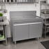 Thumbnail image #2 for CHOICE by Glastender 42-Inch Freestanding Stainless Steel Drainboard Cabinet with Hinged Doors