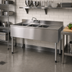Thumbnail image #2 for Eagle 1800 Series Two-Compartment Underbar Sink Unit with Right Drainboard, 36-Inch Wide, 304 Stainless Steel