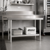 Thumbnail image #2 for Eagle Group 48-Inch x 24-Inch 18-Gauge 300-Series Stainless Steel Dishtable Undershelf