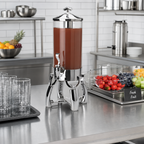 Thumbnail image #2 for Vollrath Somerville™ 4635810 2-Gallon Single Cold Beverage/Juice Dispenser, Stainless Steel, Polycarbonate Container