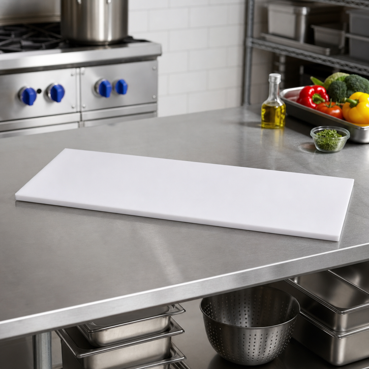 Product image #2 for John Boos Reversible High-Density Polyethylene Steam Table Cutting Board, 48 Inch x 12 Inch x 1/2 Inch