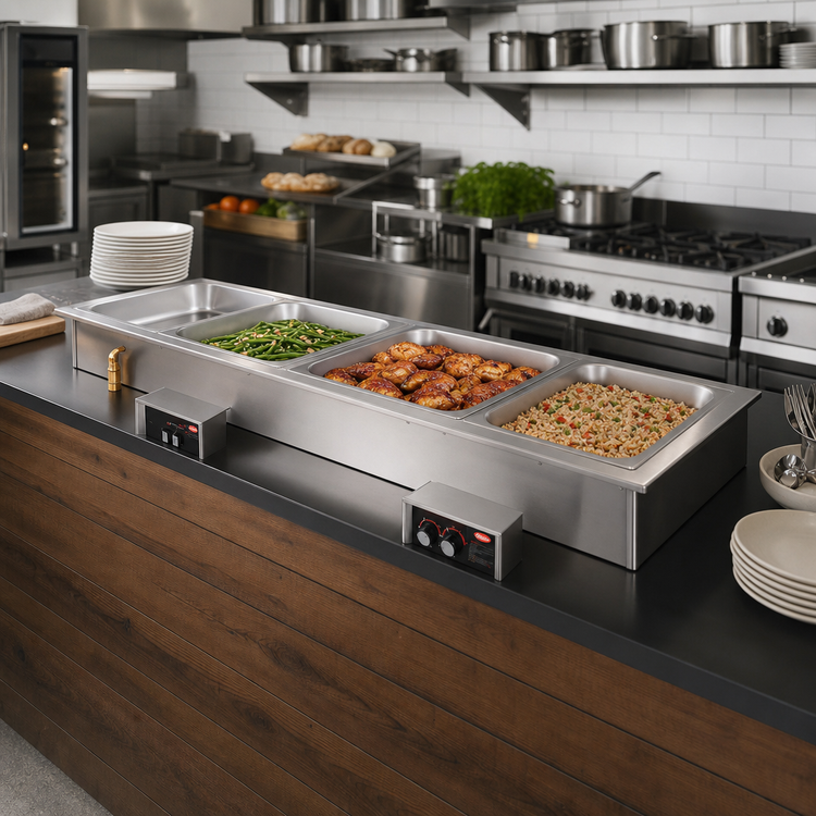 Product image #2 for Hatco Drop-In Modular Slim Heated Well, 3 Full-Size Pans, Insulated, Wet/Dry, 208V