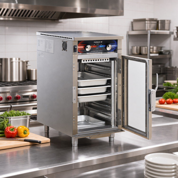 Product image #3 for FWE Clymate IQ Countertop Heated Humidity Holding Cabinet, 7-Pan 12 x 20 Capacity