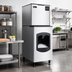 Thumbnail image #2 for Omcan Cube-Style Floor Model Ice Maker/Dispenser with 170 lb Bin and 350 lb/Day Production
