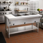 Thumbnail image #2 for Eagle Group SHT3-NG 48-Inch Natural Gas Hot Food Table with 3 Dry Wells, Open Base, and Cutting Board