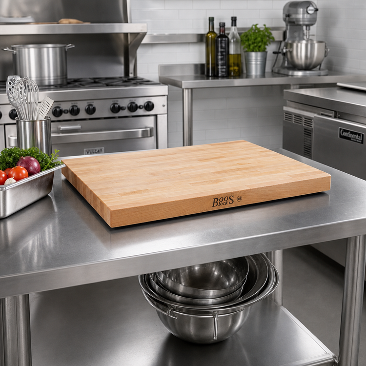 Product image #2 for John Boos Edge Grain Maple Work Table Top, 12 x 25 x 1-1/2 Inch