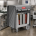 Thumbnail image #3 for Cambro Adjustable 6-Tower Speckled Gray Polyethylene Dish Cart with Vinyl Dust Cover