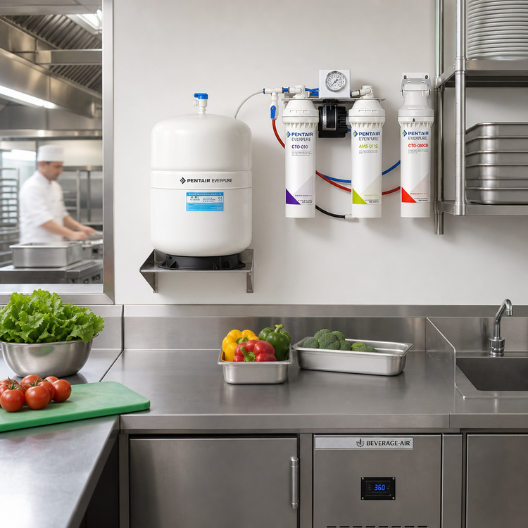 Product image #2 for Everpure OPS175CR/5 Wall-Mounted Reverse Osmosis System with 5 Gallon Storage Tank, 175 GPD, Non-Electric