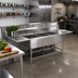 Thumbnail image #2 for John Boos Pro-Bowl 3-Compartment Sink with Dual Drainboards, 16 Gauge Stainless Steel