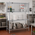 Thumbnail image #2 for Eagle Group 36-Inch Wide x 18-Inch Deep Chrome Security Enclosure Kit for Wire Shelving with Hinged Doors
