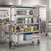 Thumbnail image #2 for MetroMax Q Mobile Starter Polymer Shelving Unit with 5 Shelves, 48 x 18 x 80 Inches