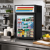 Thumbnail image #3 for True Countertop Glass Door Merchandiser Refrigerator, 1 Door, 2 Shelves, Black Exterior
