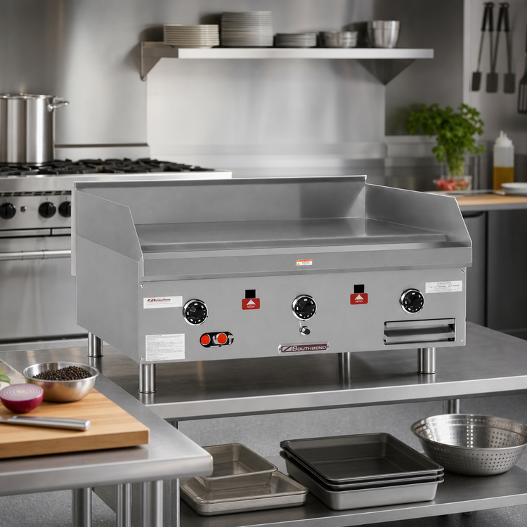 Product image #2 for Southbend Heavy Duty Countertop Gas Griddle with 36-Inch W x 30-Inch D Cooking Surface, Thermostatic, 90,000 BTU