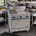 Thumbnail image #2 for Comstock-Castle F330-24-1RB 36-Inch Commercial Gas Range with 24-Inch Griddle, 12-Inch Char-Broiler and Standard Oven