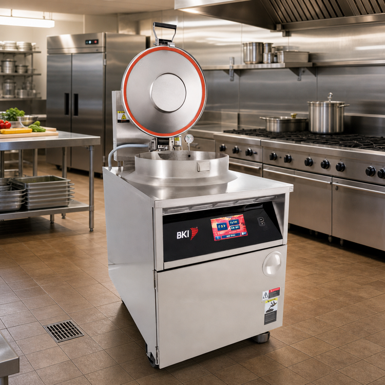 Product image #2 for BKI FKM-TC Extra Large Volume Electric Pressure Fryer with Touchscreen Controls