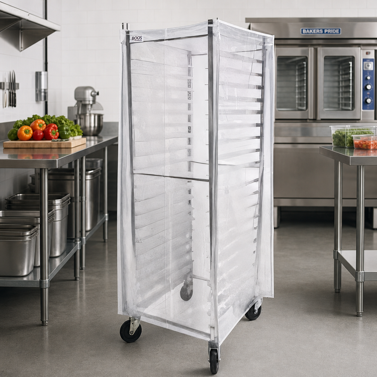 Product image #2 for John Boos Clear Plastic Full-Height Bun Pan Rack Cover