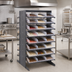 Thumbnail image #2 for Quantum Sloped Double-Sided Pick Rack with 48 Clear Bins, 36 x 36 x 60 Inches, 800 lb. Capacity