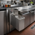 Thumbnail image #2 for Eagle 1800 Series Underbar Side-To-Side Modular Add-On Filler with Beverage Tube Chute, 6 x 20 Inches, 18-Gauge 304 Stainless Steel