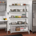 Thumbnail image #3 for Cambro Camshelving Premium Stationary 5-Shelf Vented Add-On Shelving Unit, 18 x 42 x 64 Inches, Speckled Gray