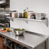 Thumbnail image #2 for Sapphire Manufacturing 96-Inch Wall-Mounted Shelf, 12-Inch Deep, 400 Series Stainless Steel