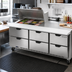 Thumbnail image #3 for Beverage-Air SPED72HC-12M-6 72-Inch Mega Top Sandwich Prep Table with 6 Drawers